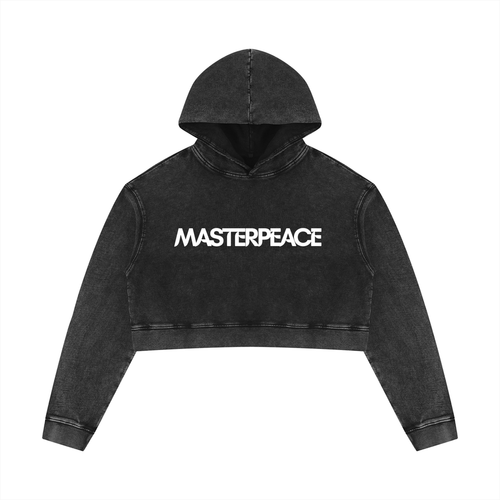 Women’s Mineral Washed Crop Hoodie
