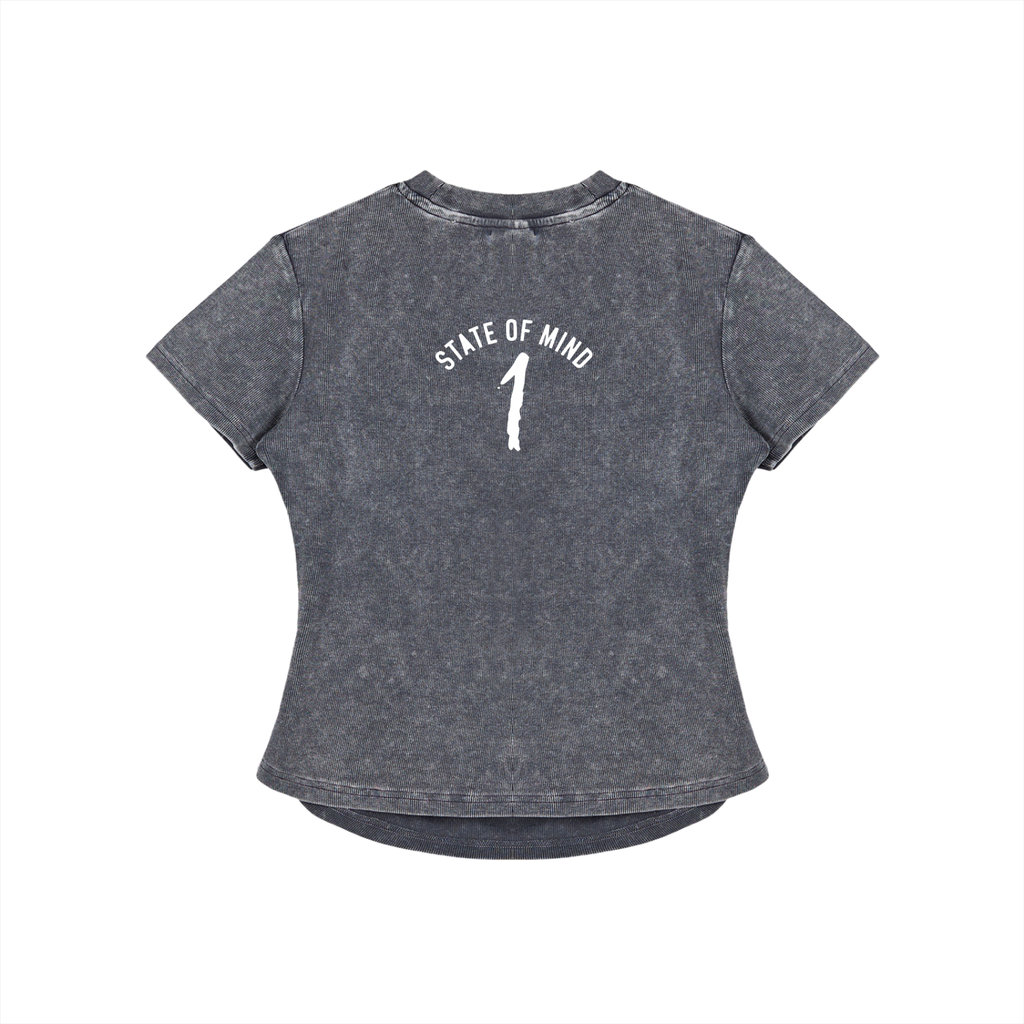 Vintage Washed Bodycon Cotton T-Shirt