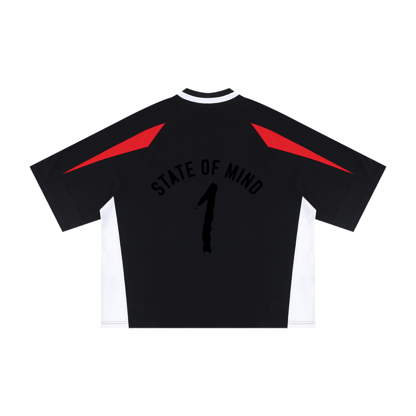 Unisex Oversized Color Block V-Neck T-Shirt