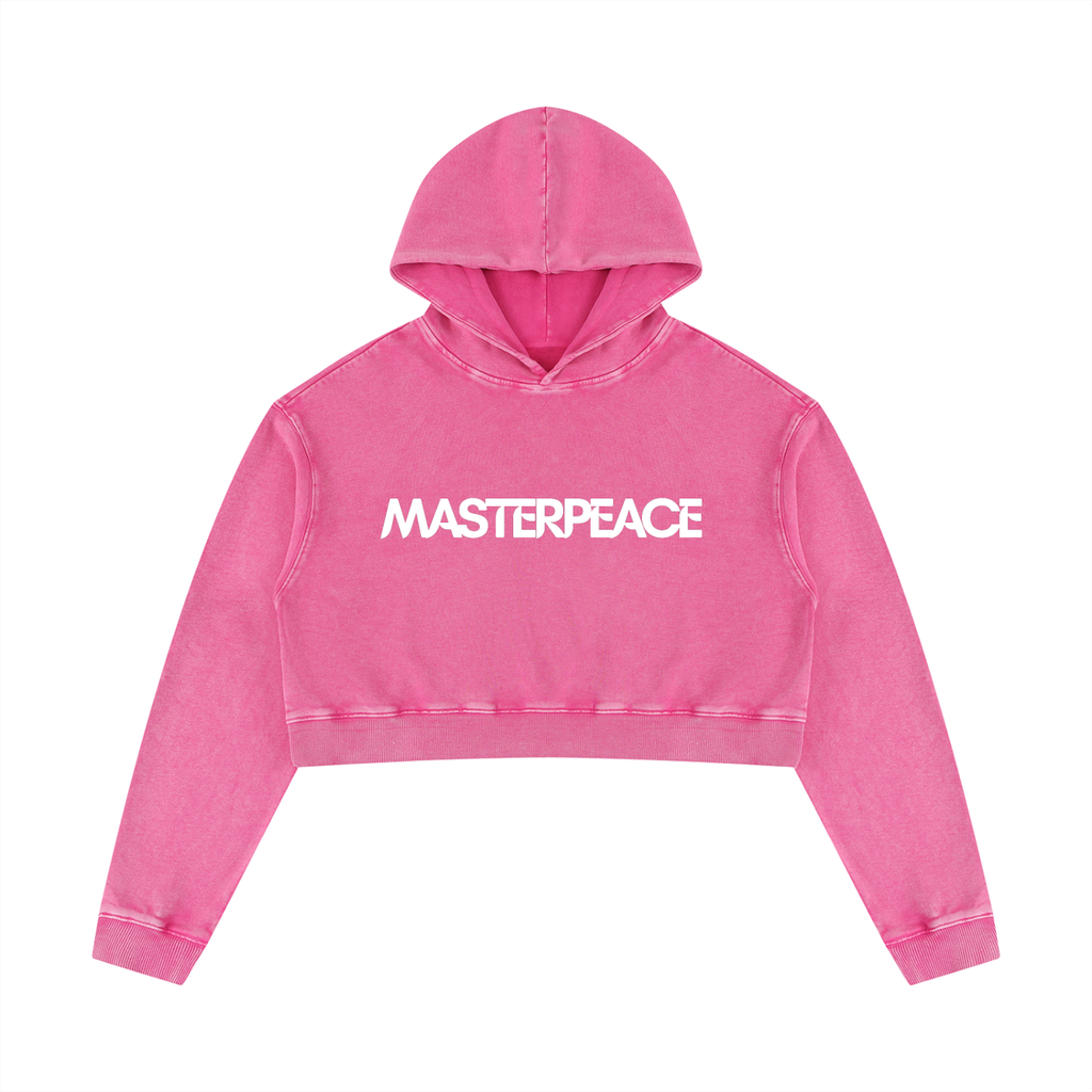 Women’s Mineral Washed Crop Hoodie