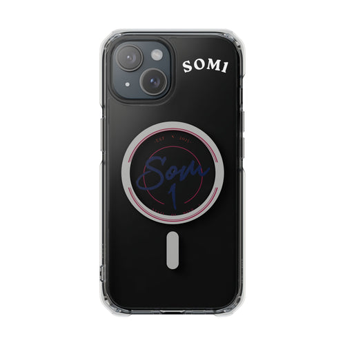 Clear Magnetic Phone Case with 'Somi' Ring Grip