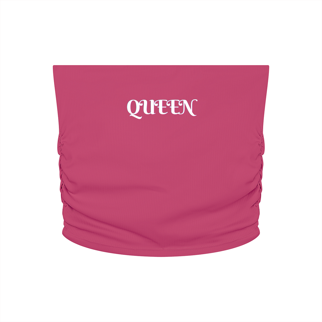 Women’s Ruched Cropped Yoga Tube Top