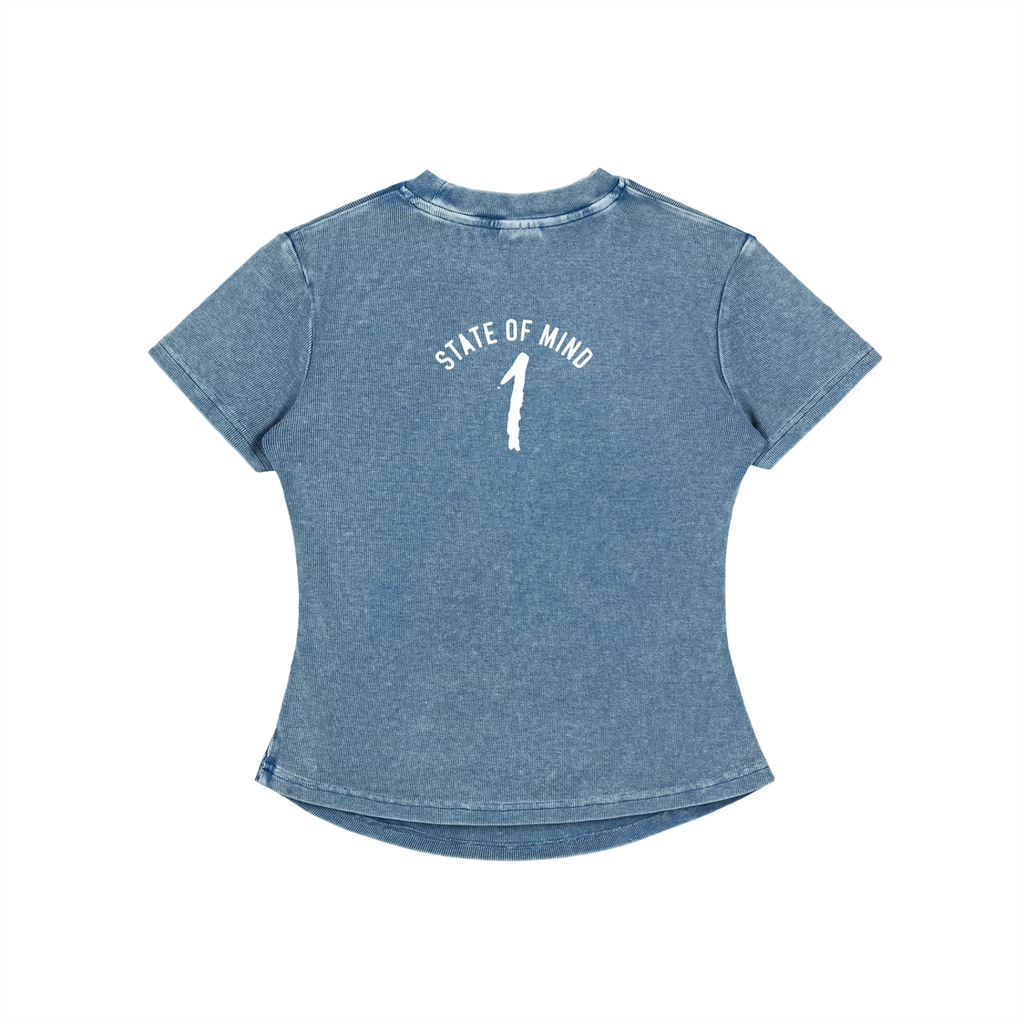Vintage Washed Bodycon Cotton T-Shirt