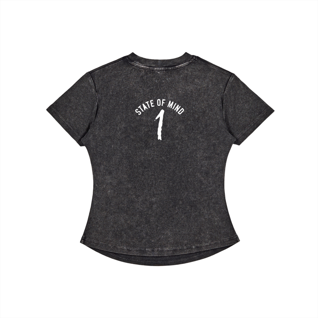 Vintage Washed Bodycon Cotton T-Shirt