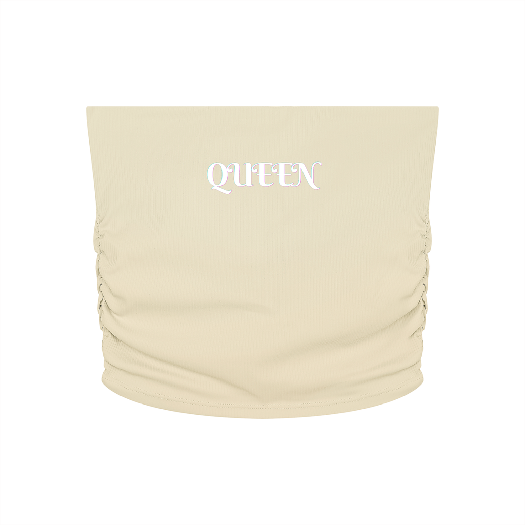 Women’s Ruched Cropped Yoga Tube Top