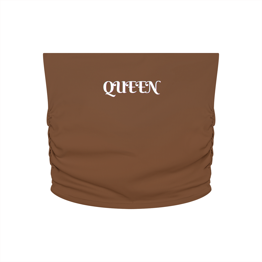 Women’s Ruched Cropped Yoga Tube Top