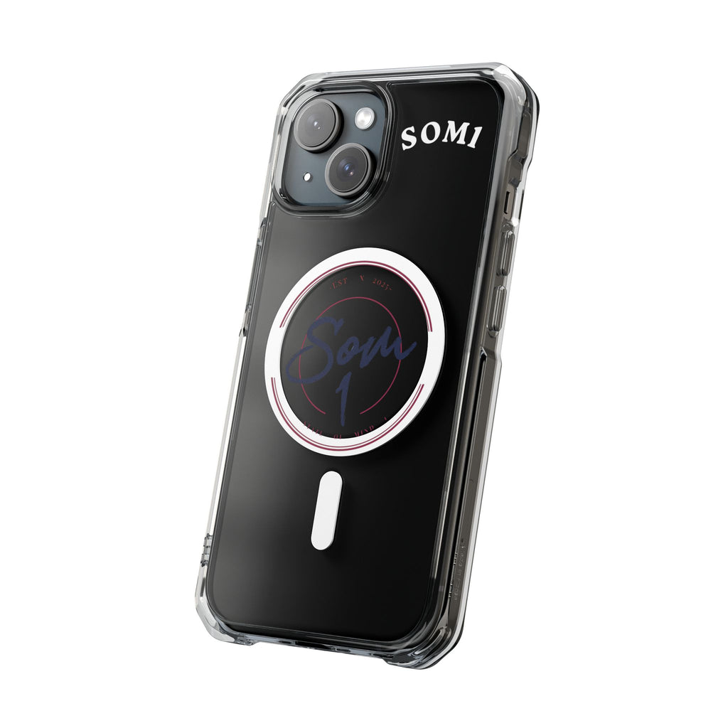 Clear Magnetic Phone Case with 'Somi' Ring Grip