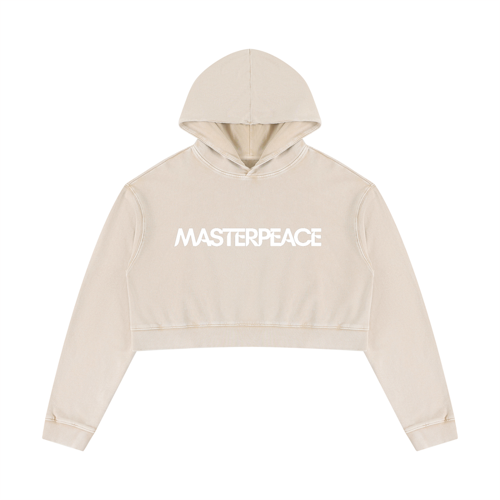 Women’s Mineral Washed Crop Hoodie