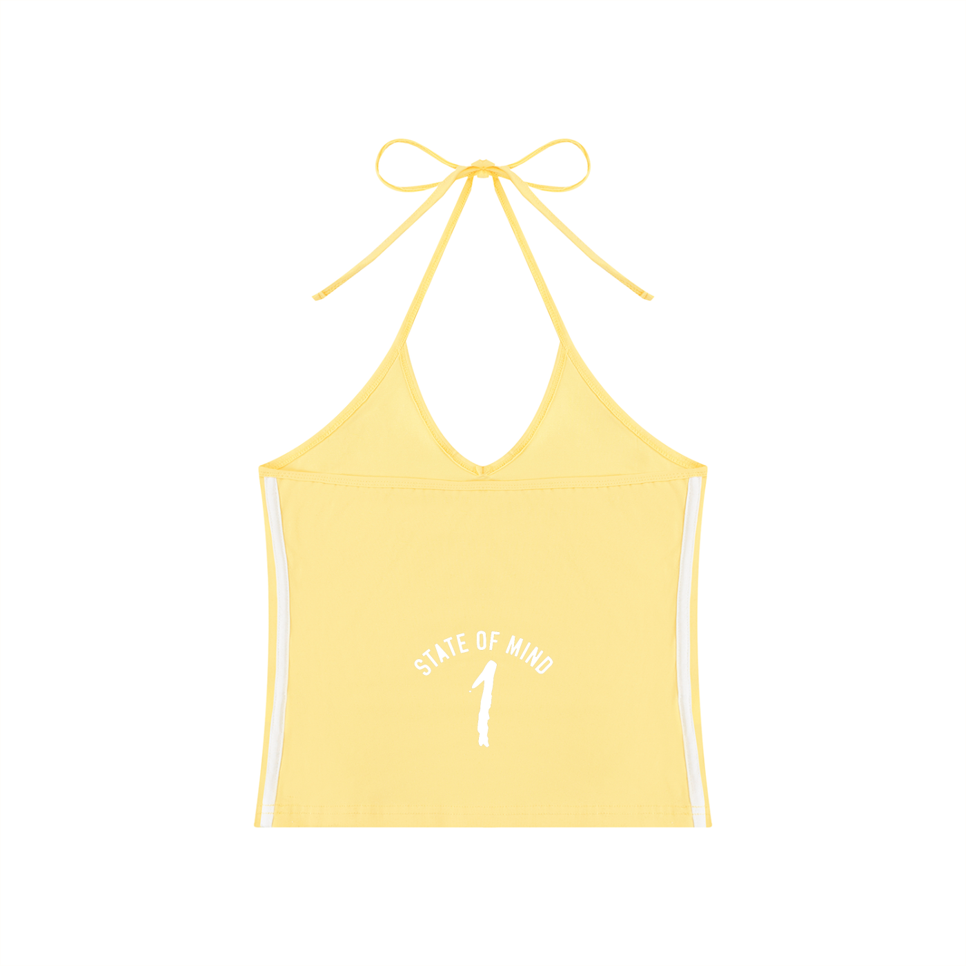 Women's Color Block Halter Crop Tank Top