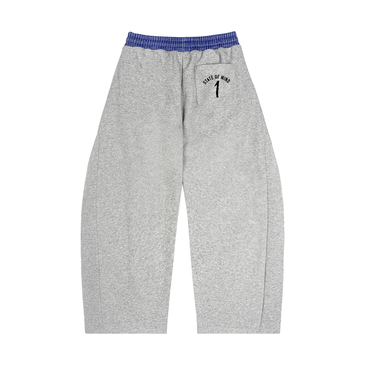 Plaid Waistband Barrel Sweatpants