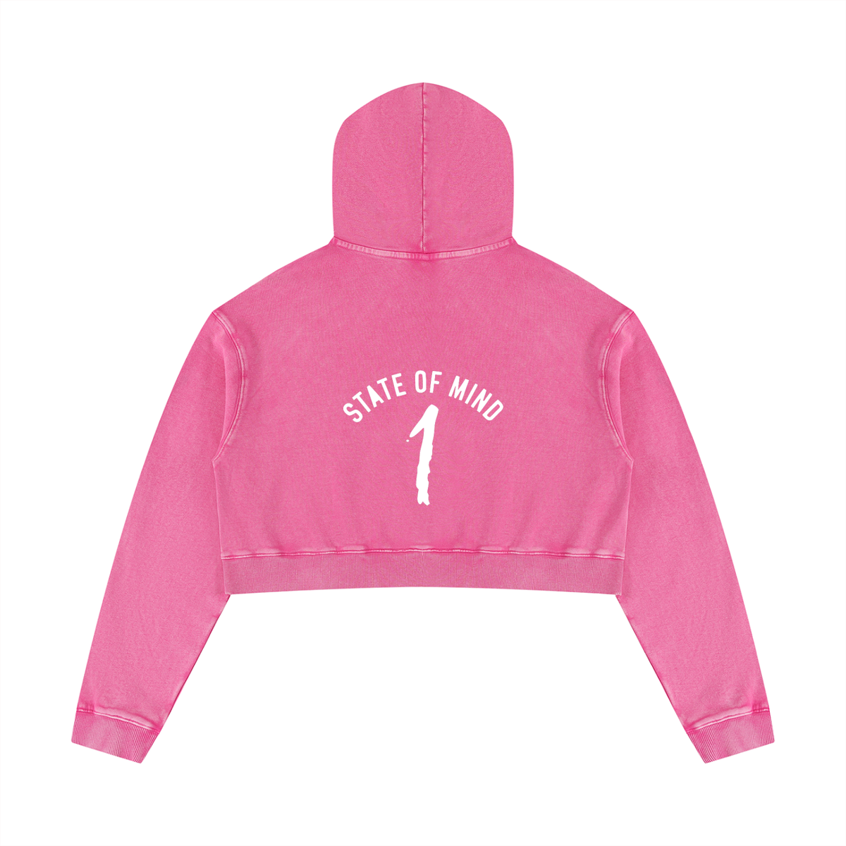 Women’s Mineral Washed Crop Hoodie