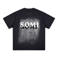 Square Patch Monkey Washed T-Shirt