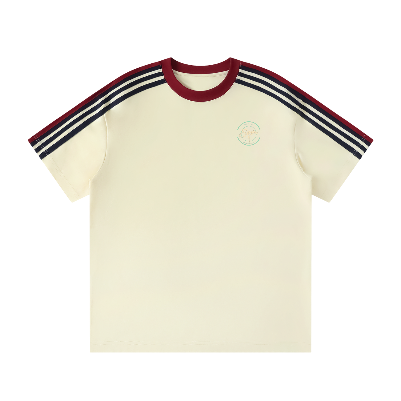 Unisex Colorblock Striped T-Shirt