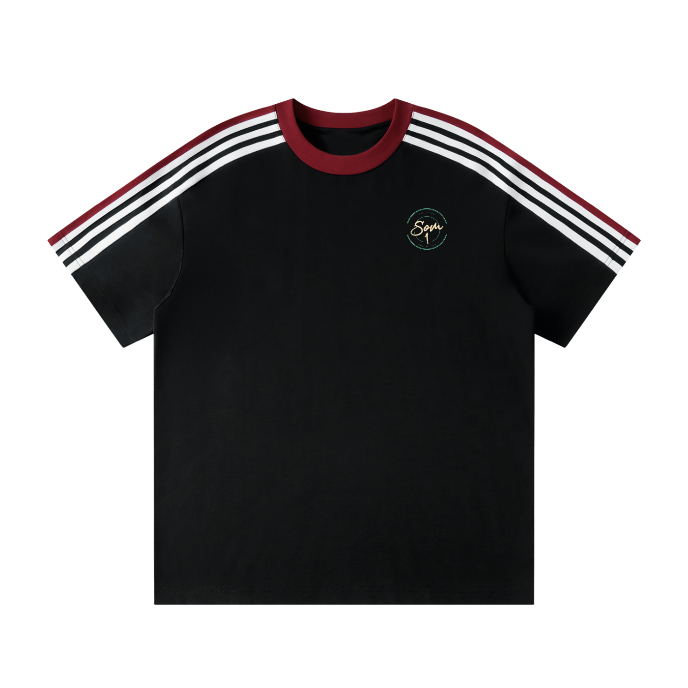 Unisex Colorblock Striped T-Shirt