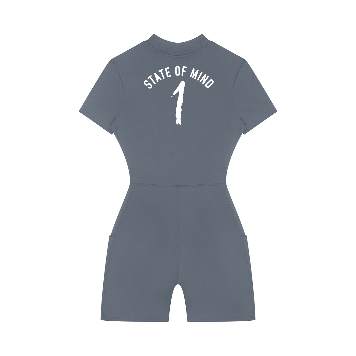 Women's Quarter-Zip Short Sleeve Romper