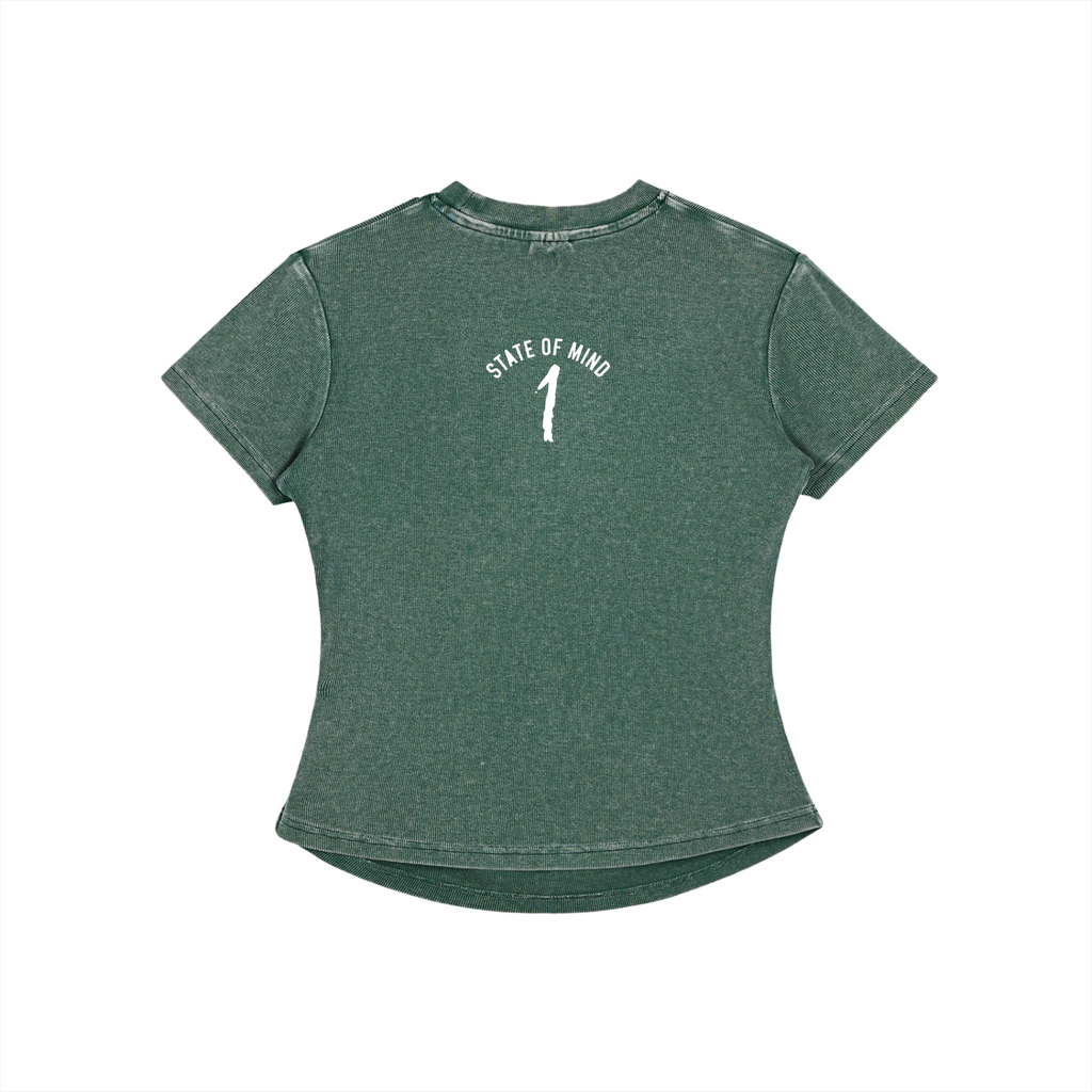 Vintage Washed Bodycon Cotton T-Shirt