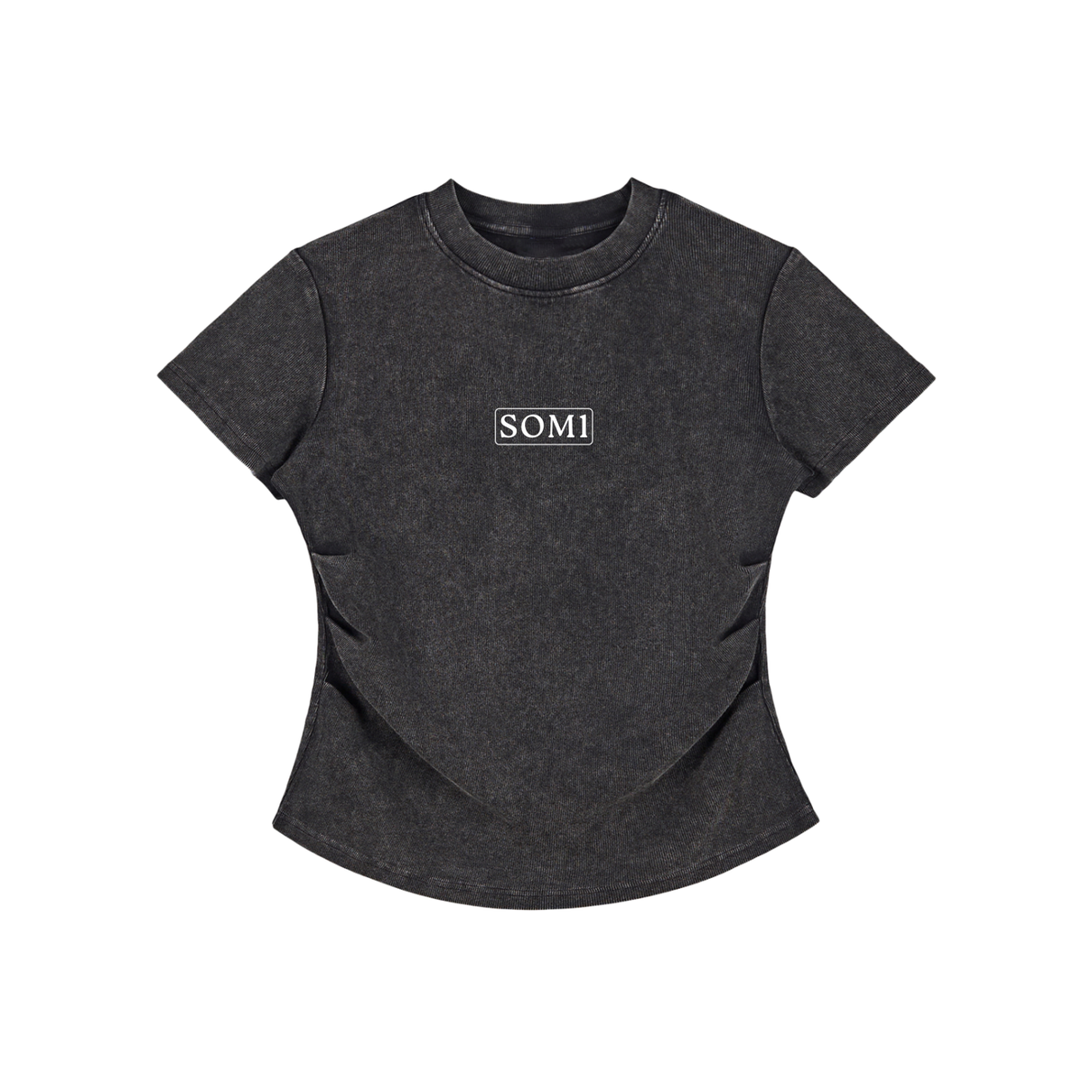 Vintage Washed Bodycon Cotton T-Shirt