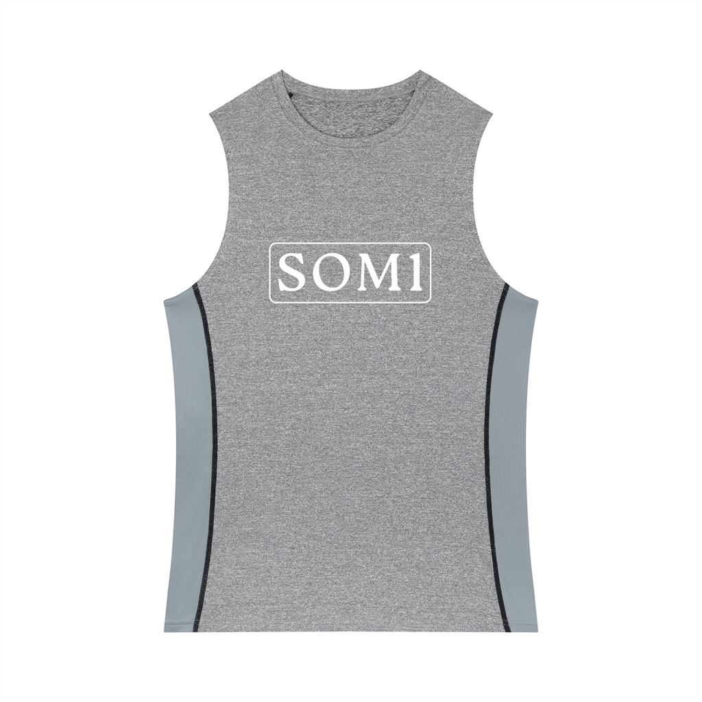 Men's Slim-Fit Topstitch Tank Top