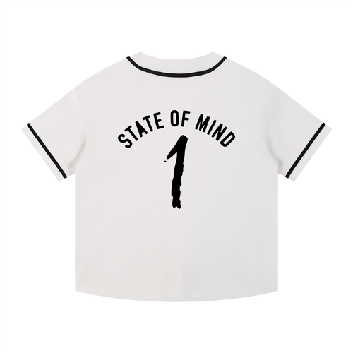 Contrast Piped Button-Up Jersey