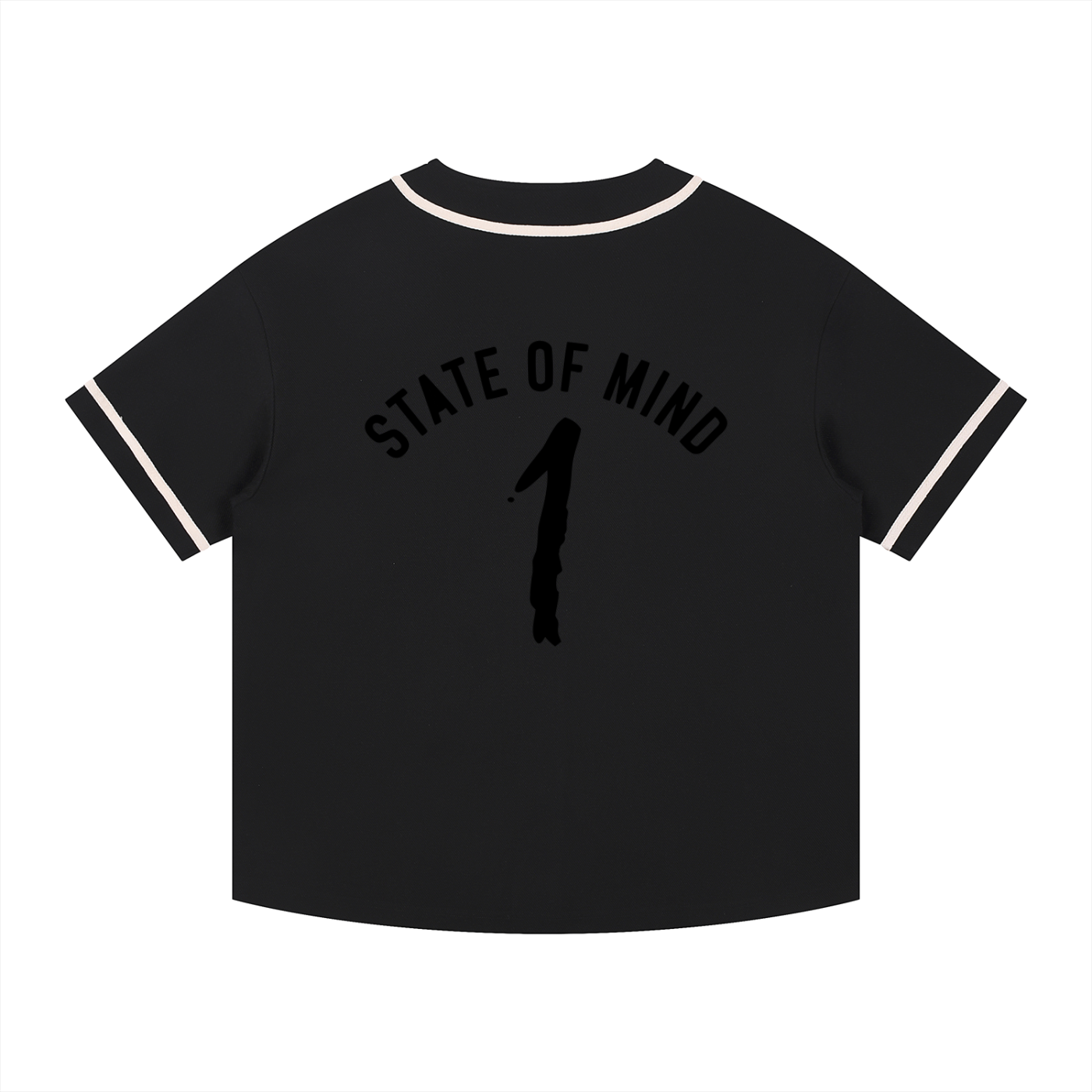 Contrast Piped Button-Up Jersey