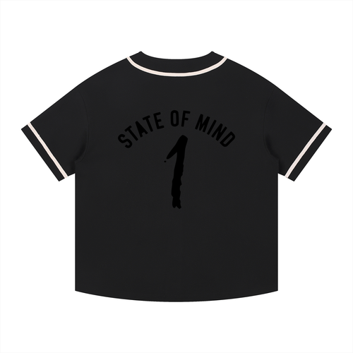 Contrast Piped Button-Up Jersey