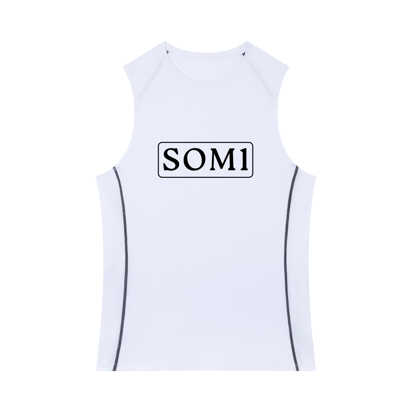 Men's Slim-Fit Topstitch Tank Top