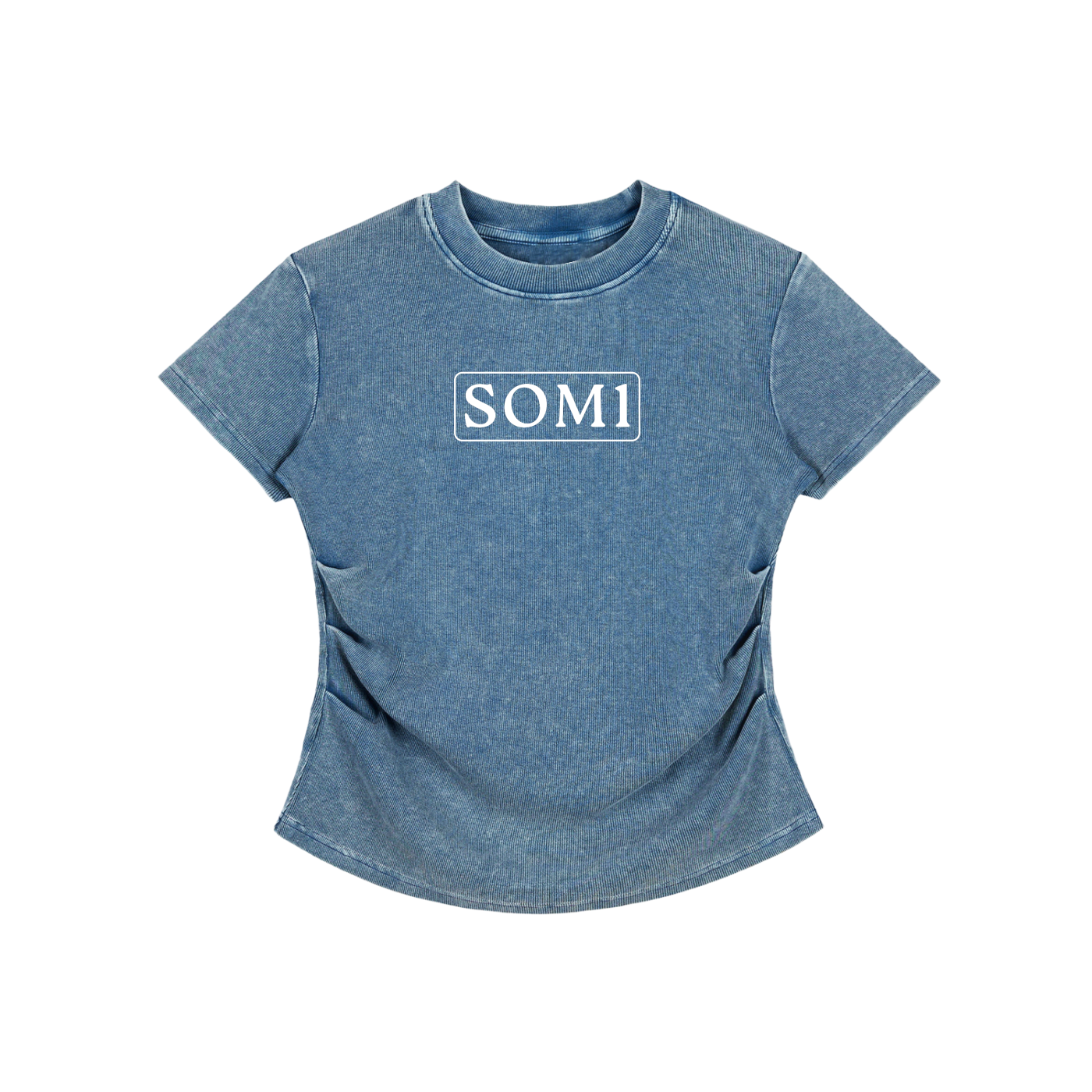 Vintage Washed Bodycon Cotton T-Shirt