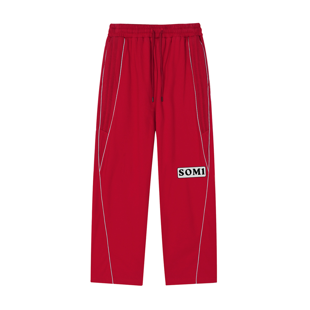 Reflection Striped Straight-Leg Sweatpants