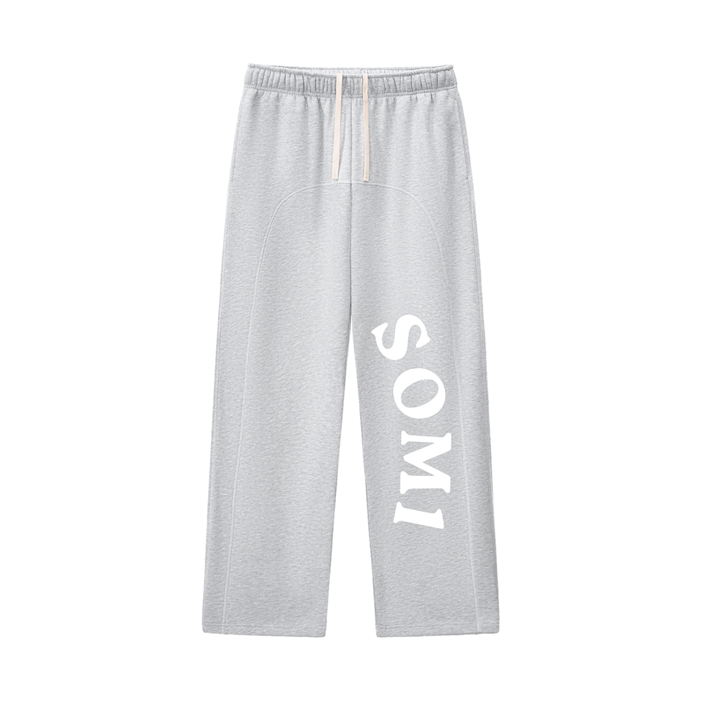 Contrast-Stitched Fleece Sweatpants