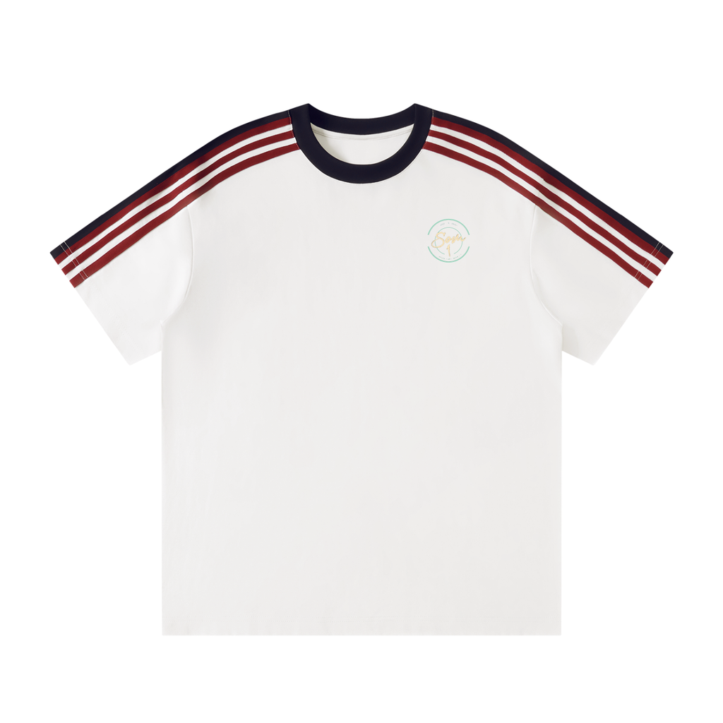 Unisex Colorblock Striped T-Shirt