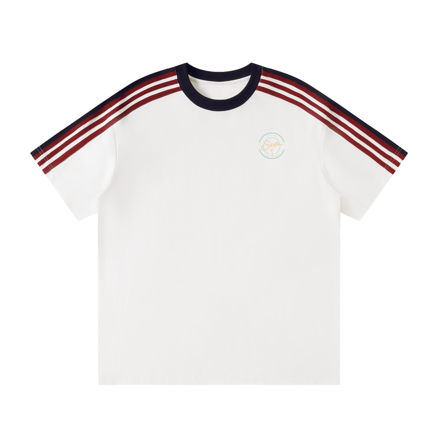 Unisex Colorblock Striped T-Shirt
