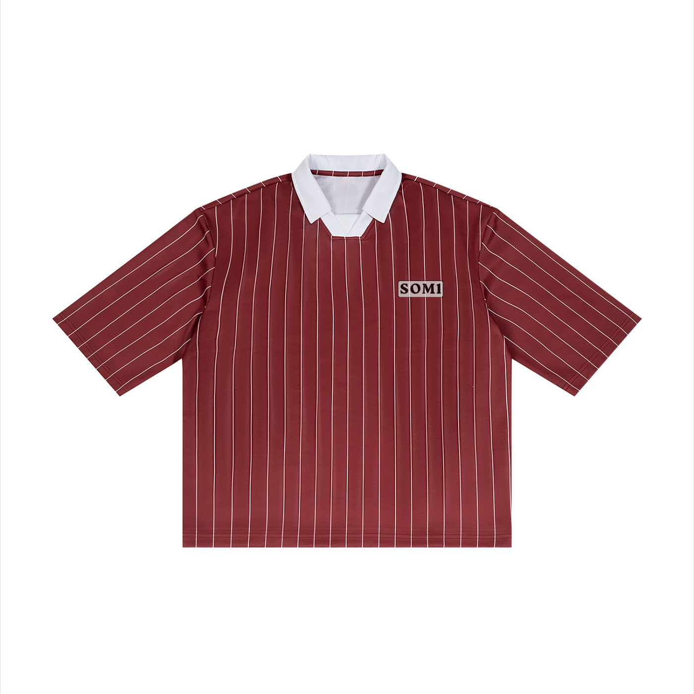 Unisex Pinstripe Collared Soccer Jersey