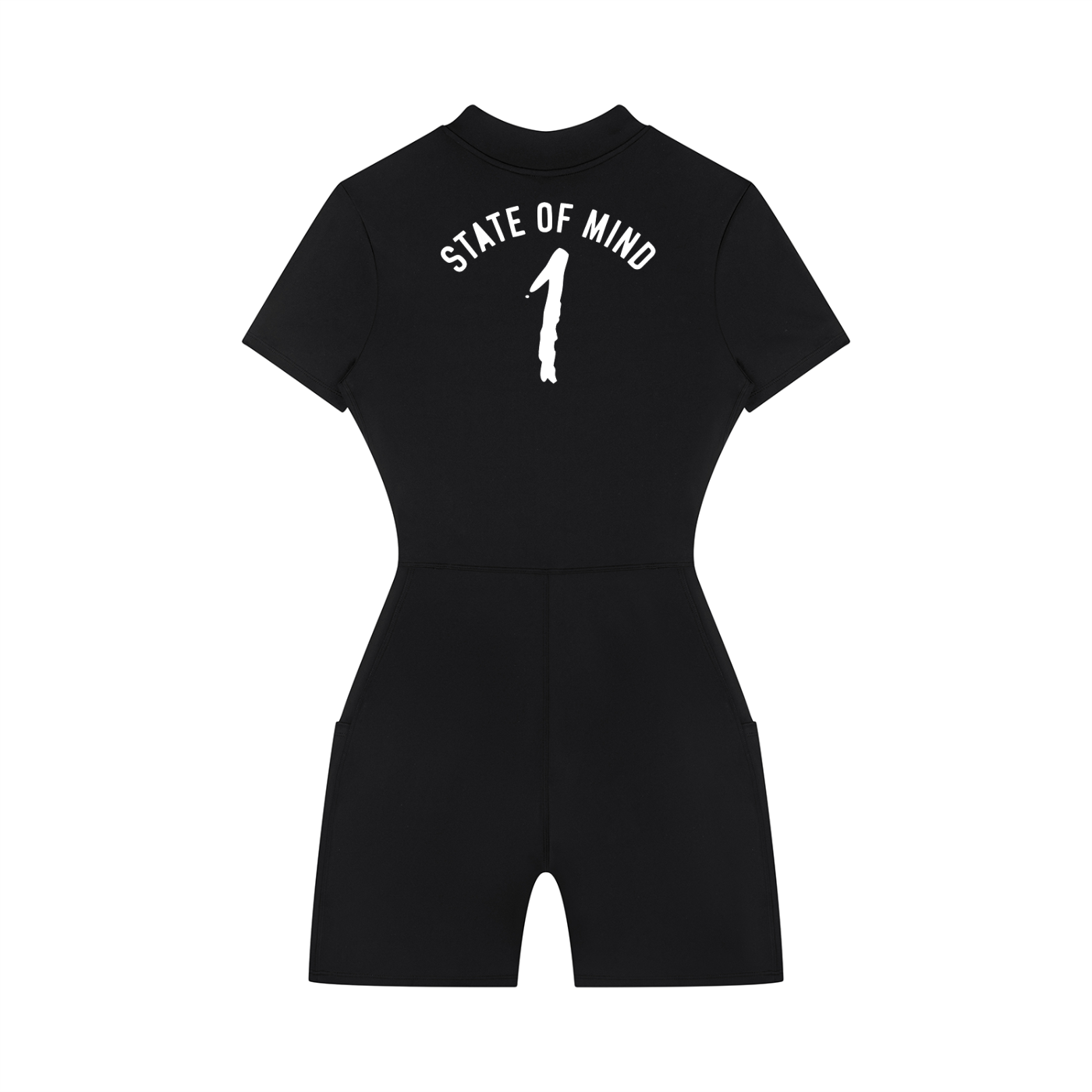 Women's Quarter-Zip Short Sleeve Romper