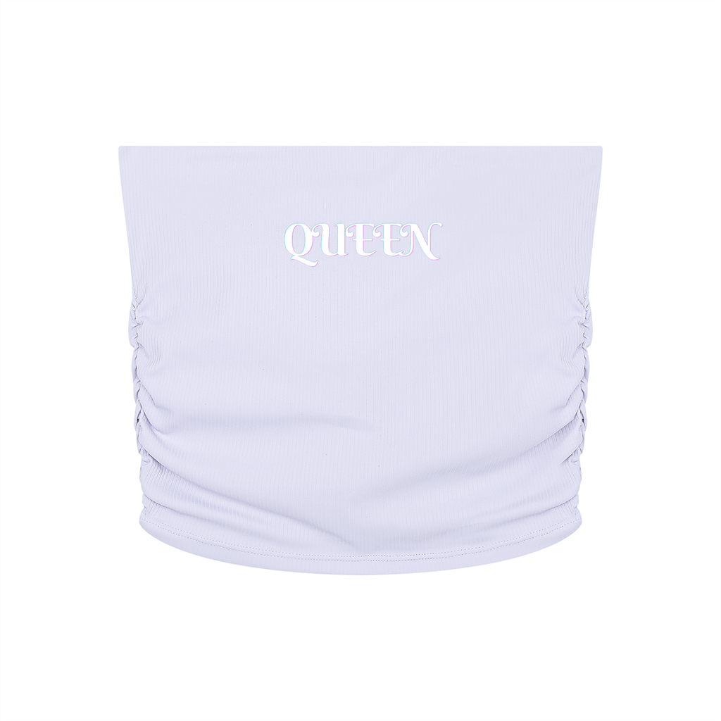 Women’s Ruched Cropped Yoga Tube Top