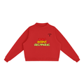 Essential Fleece Mock-Neck Crew Sweatshirt