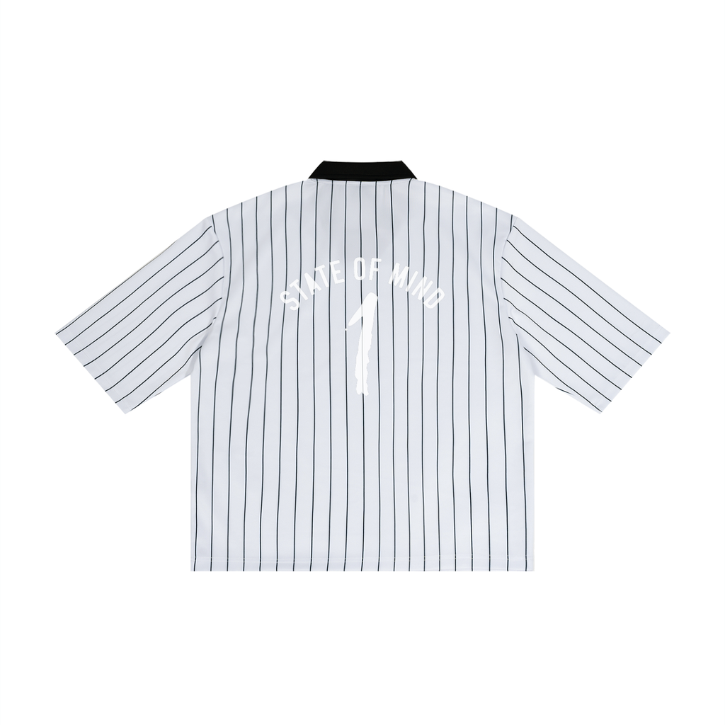 Unisex Pinstripe Collared Soccer Jersey