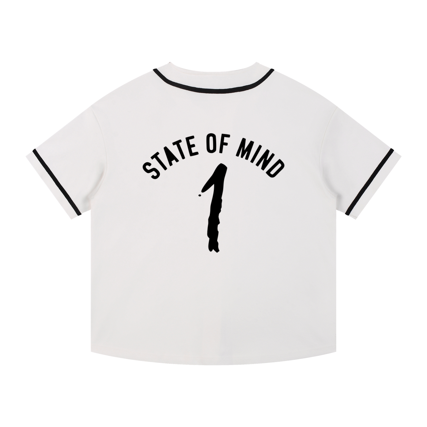 Contrast Piped Button-Up Jersey