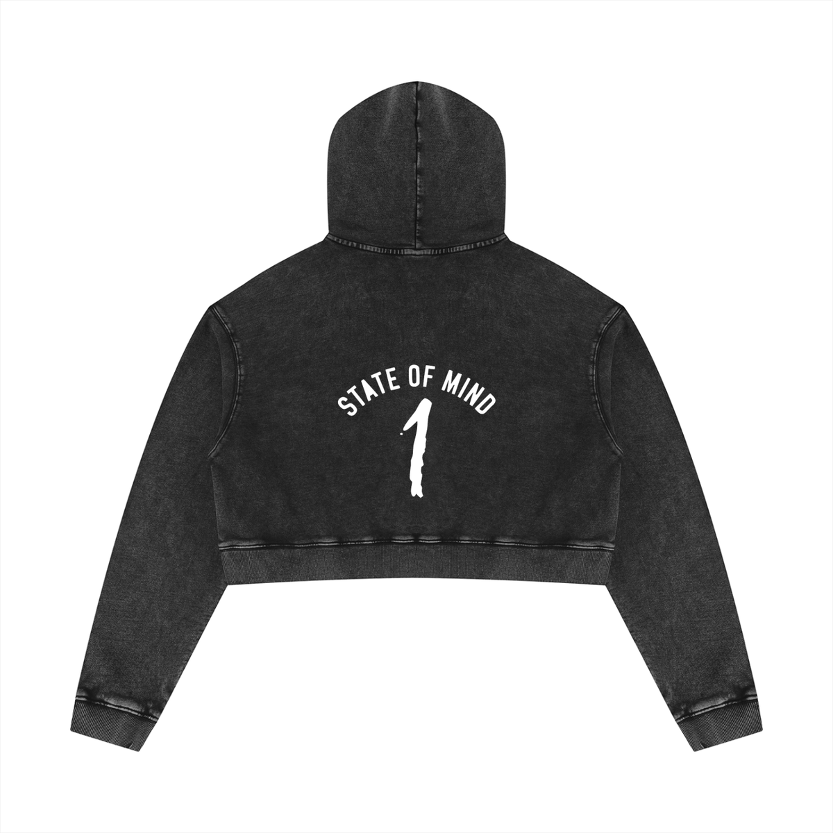 Women’s Mineral Washed Crop Hoodie