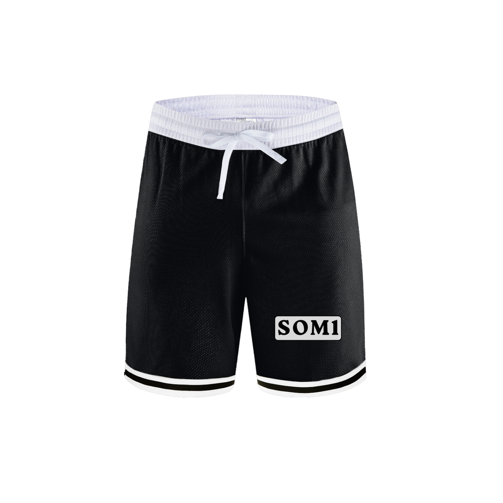 Classic Stripe Trim Basketball Shorts