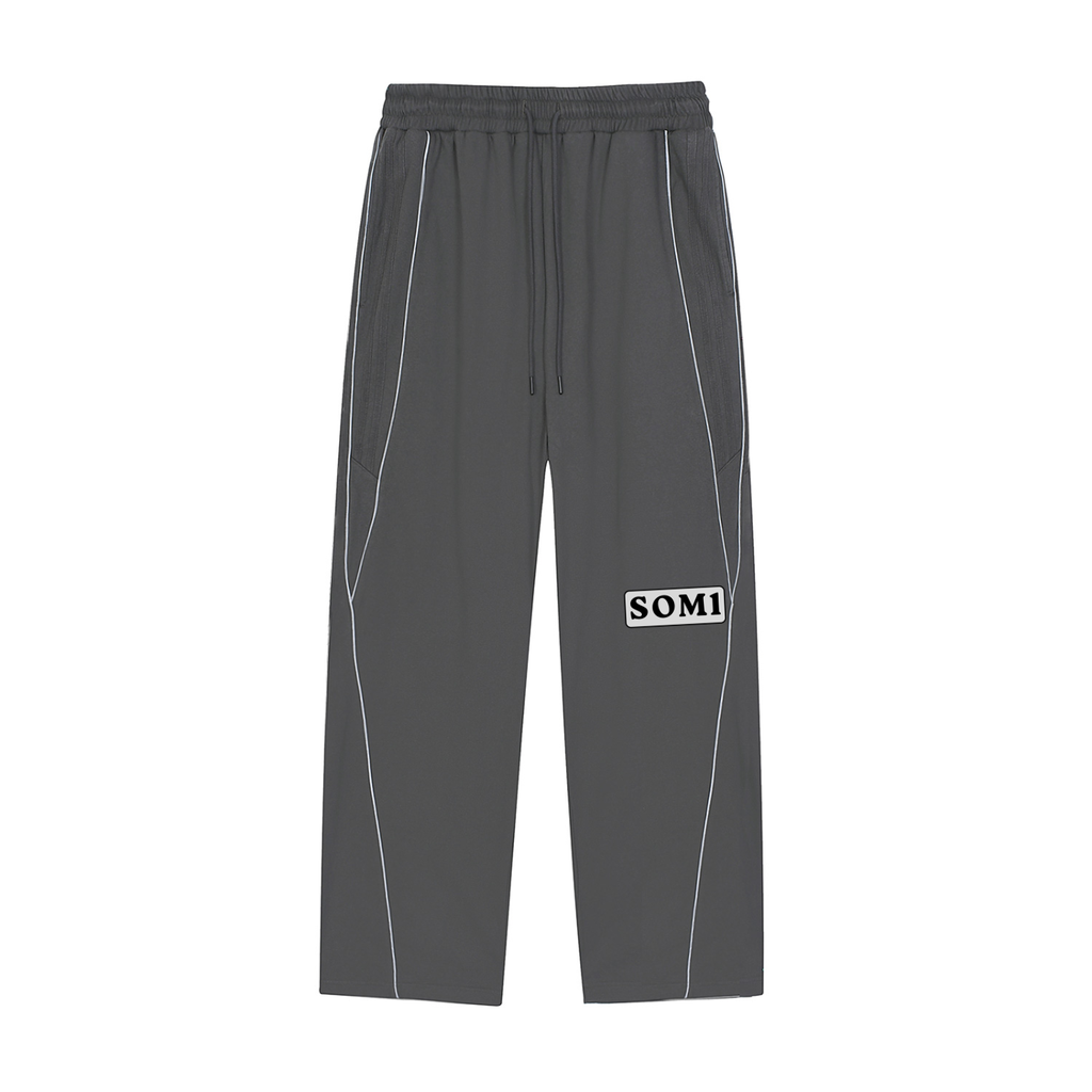 Reflection Striped Straight-Leg Sweatpants