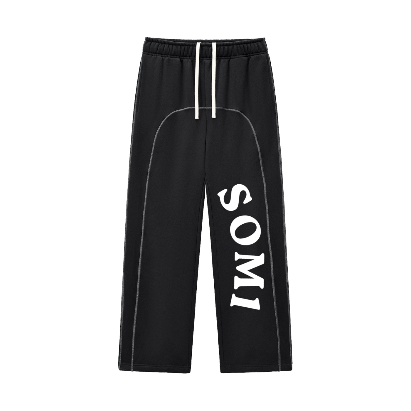 Contrast-Stitched Fleece Sweatpants