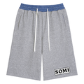 Unisex Plaid Waistband Shorts