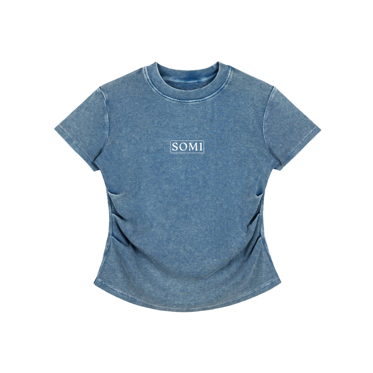 Vintage Washed Bodycon Cotton T-Shirt