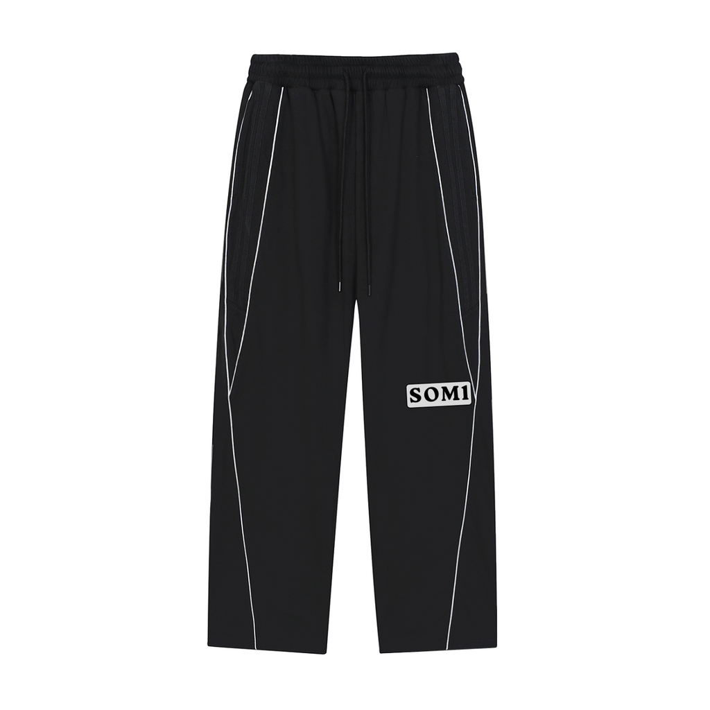 Reflection Striped Straight-Leg Sweatpants