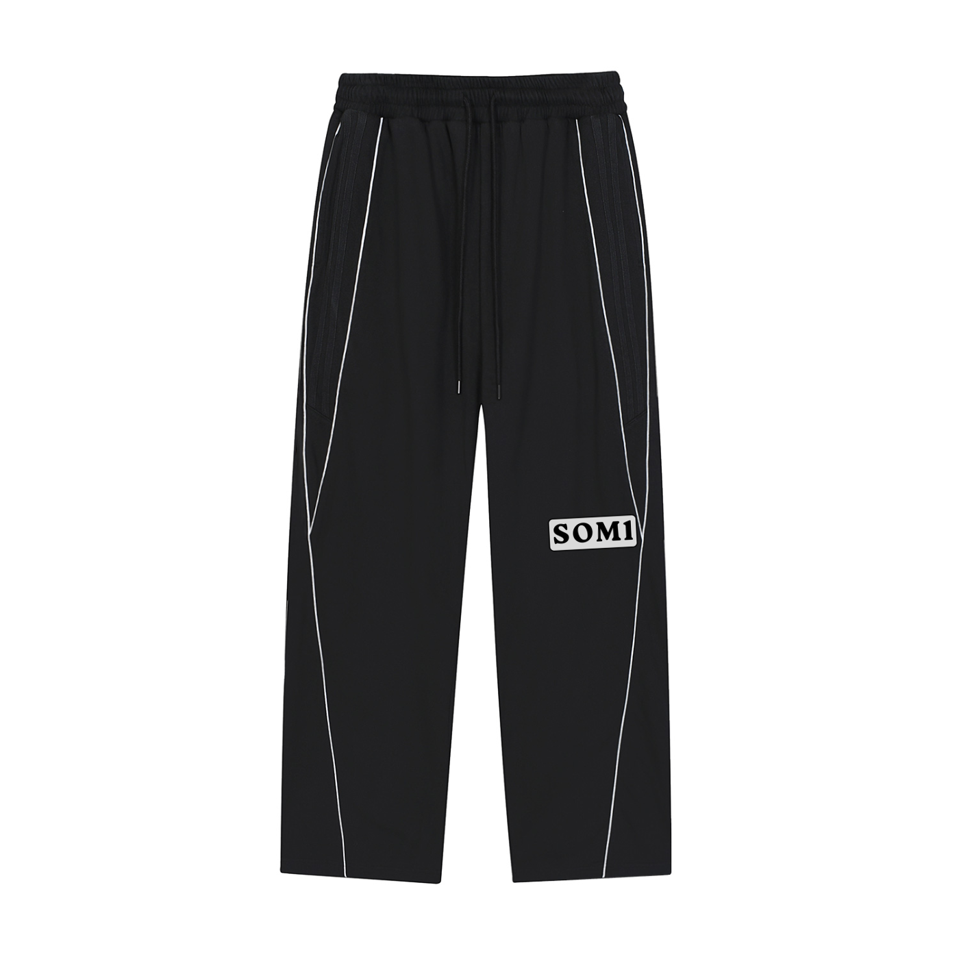 Reflection Striped Straight-Leg Sweatpants