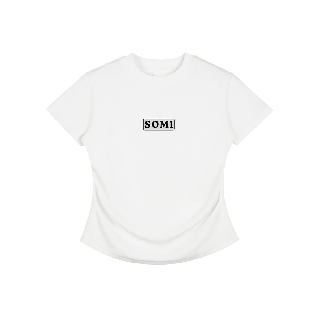 Vintage Washed Bodycon Cotton T-Shirt