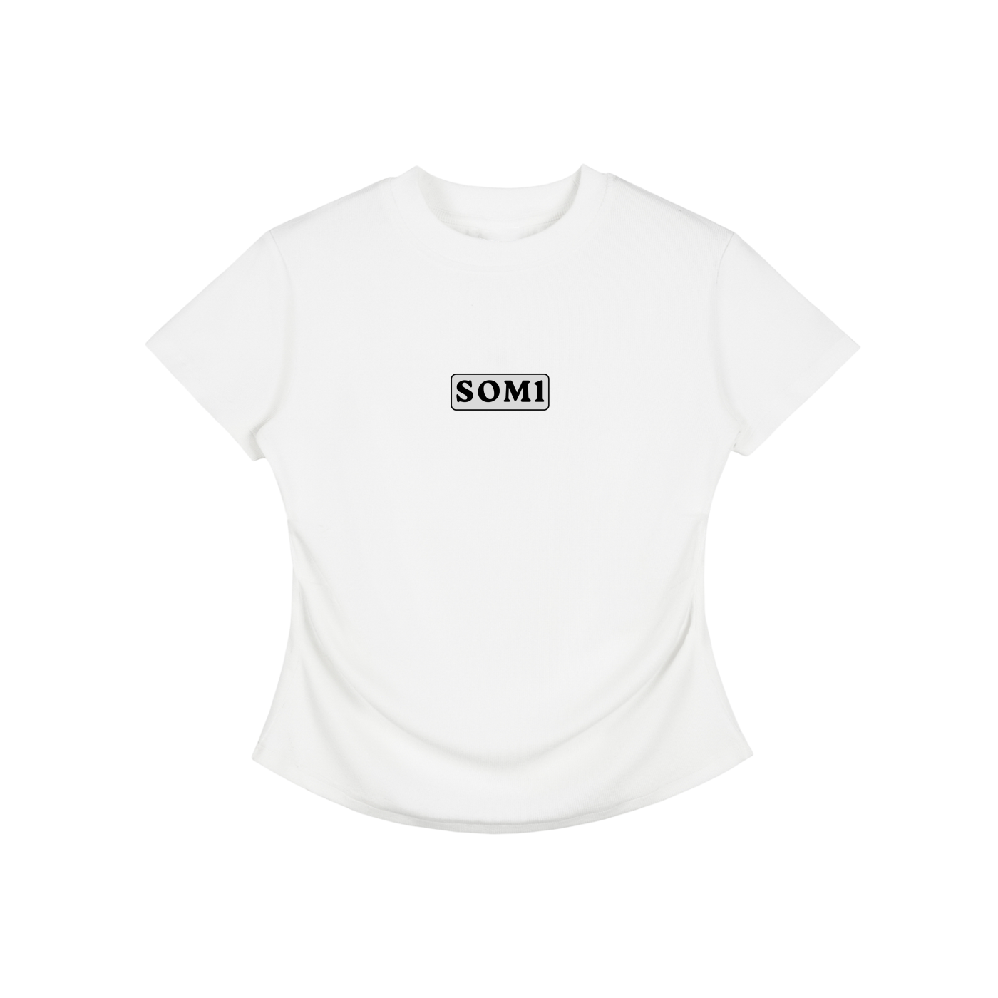 Vintage Washed Bodycon Cotton T-Shirt