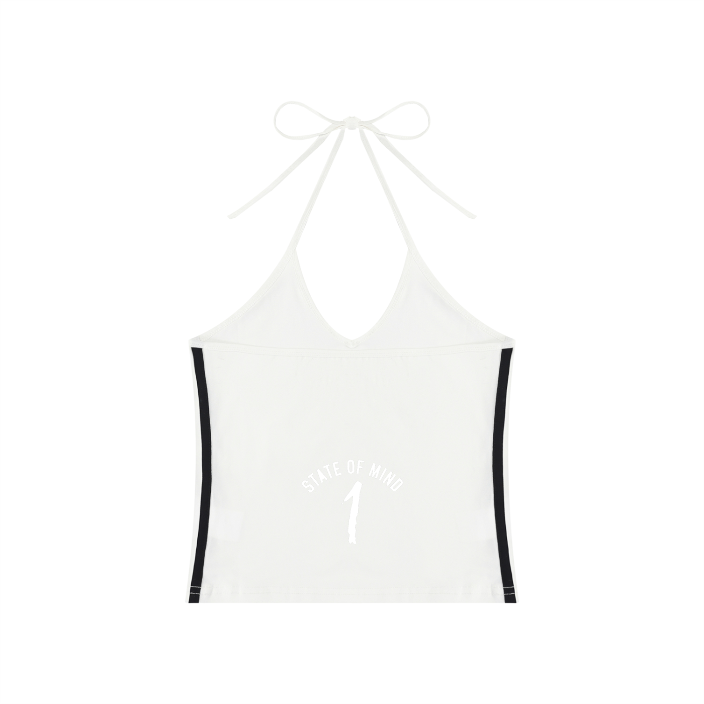 Women's Color Block Halter Crop Tank Top