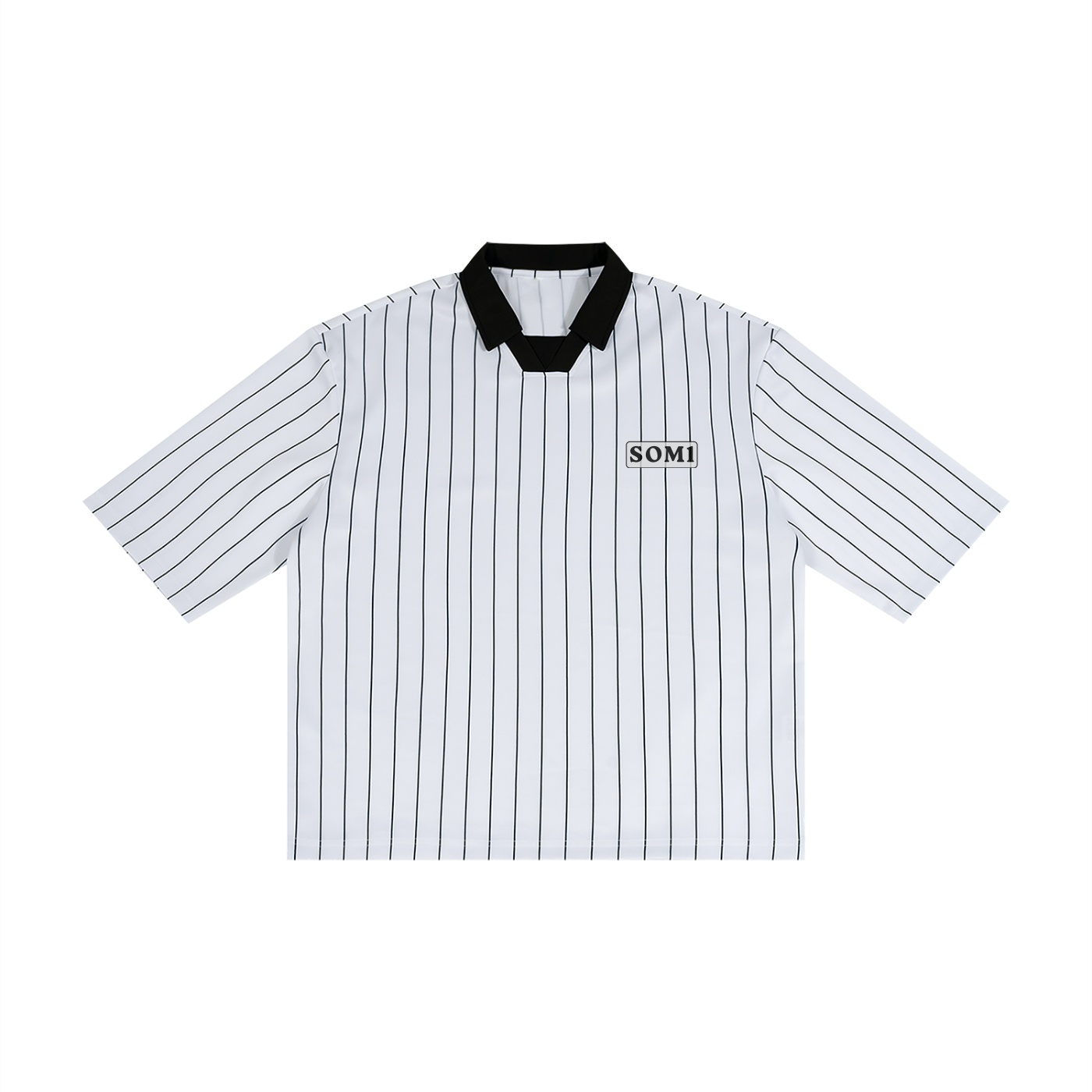 Unisex Pinstripe Collared Soccer Jersey